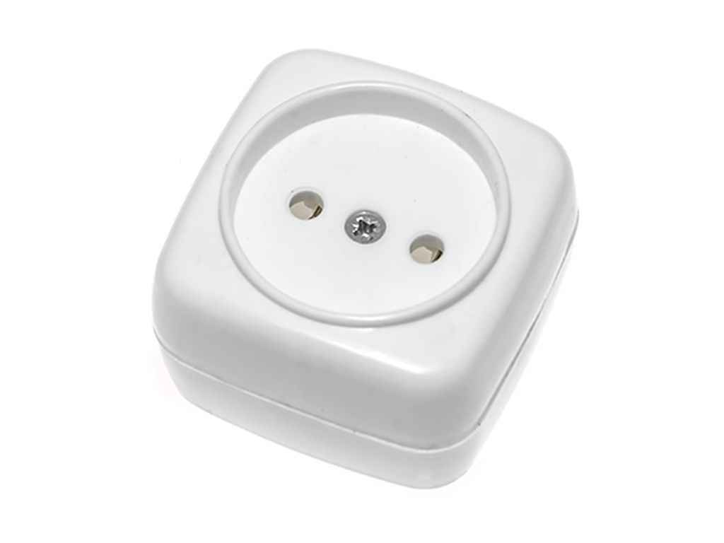 Колодка 1 гнездо белая 10A IP20 Эконом ТМ ЕМР-2009 Колодка 1 гнездо белая 10A IP20 Эконом ТМ ЕМР-2009