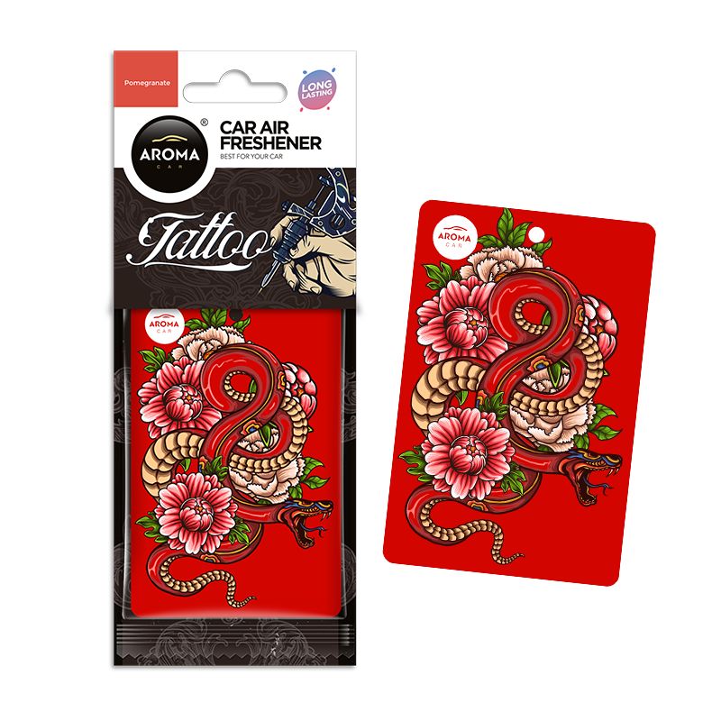 Освежитель сухой лист - "Aroma" Car Cellulose - TATTOO- Pomegranate 12628 Освежитель сухой лист - "Aroma" Car Cellulose - TATTOO- Pomegranate 12628