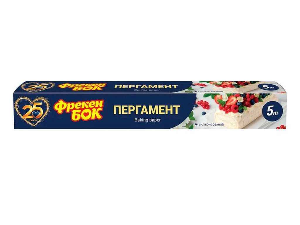 Пергамент для випічки 5м ТМ ФРЕКЕН БОК Пергамент для випічки 5м ТМ ФРЕКЕН БОК