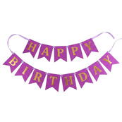 Гірлянда з прапорцями "Happy Birthday" MK 5955(Red) червона. Зображення №2