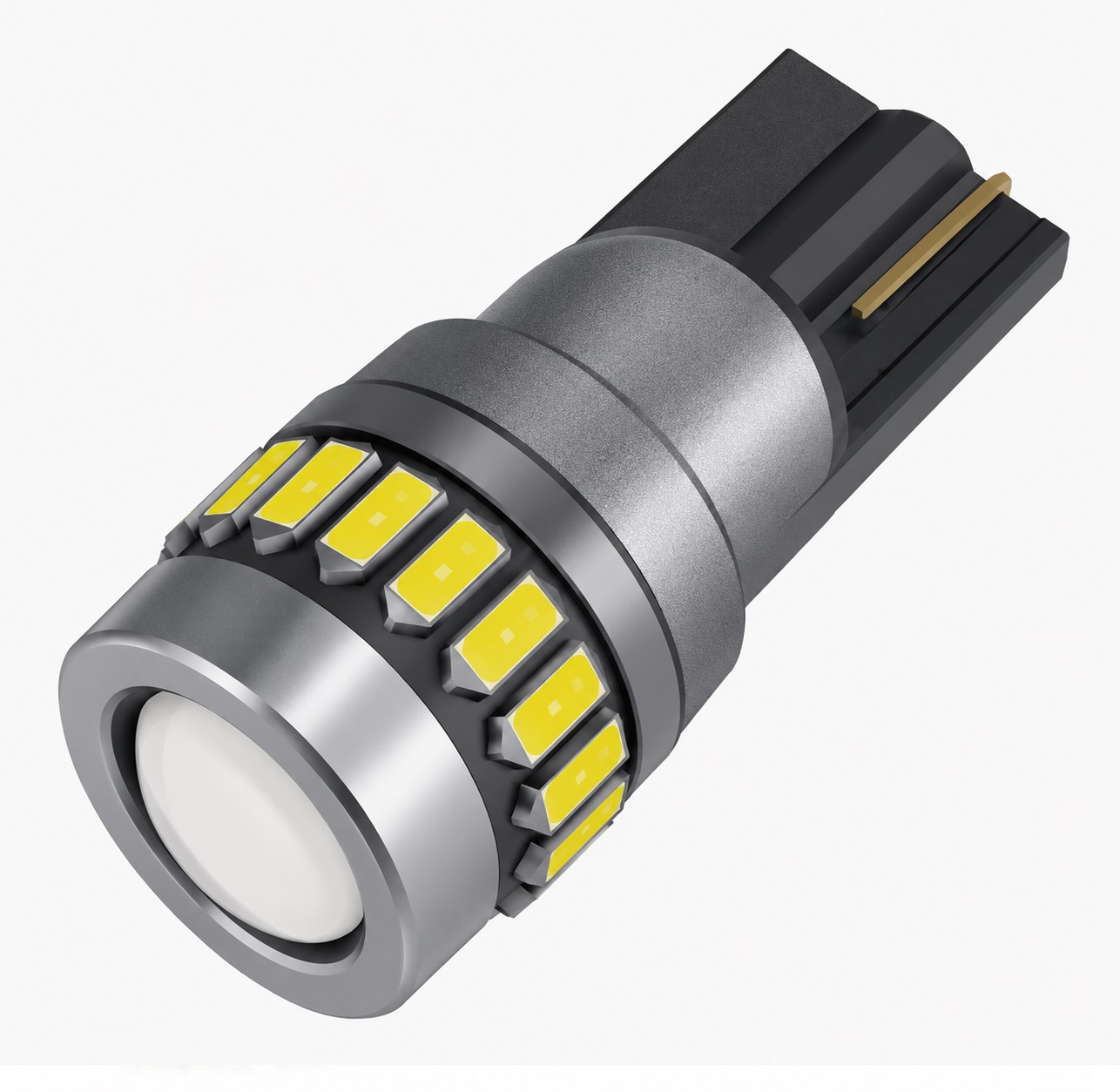 Світлодіод 12-24V Т10 Canbus Білий SMD 18-4014+Лінза Світлодіод 12-24V Т10 Canbus Білий SMD 18-4014+Лінза