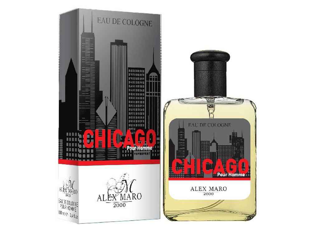 Туалетная вода мужская CHICAGO 100мл ТМ Alex Maro Туалетная вода мужская CHICAGO 100мл ТМ Alex Maro