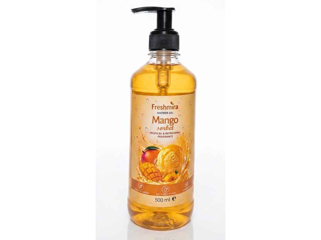 Гель для душу 500мл Mango sorbet ТМ FRESHMIRA Гель для душу 500мл Mango sorbet ТМ FRESHMIRA