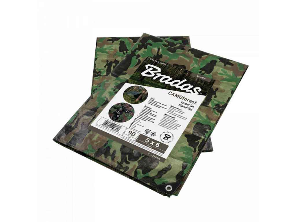 Тент 3х3м камуфляж 90гр/м2 CAMOforest PLCF903/3 ТМ BRADAS Тент 3х3м камуфляж 90гр/м2 CAMOforest PLCF903/3 ТМ BRADAS