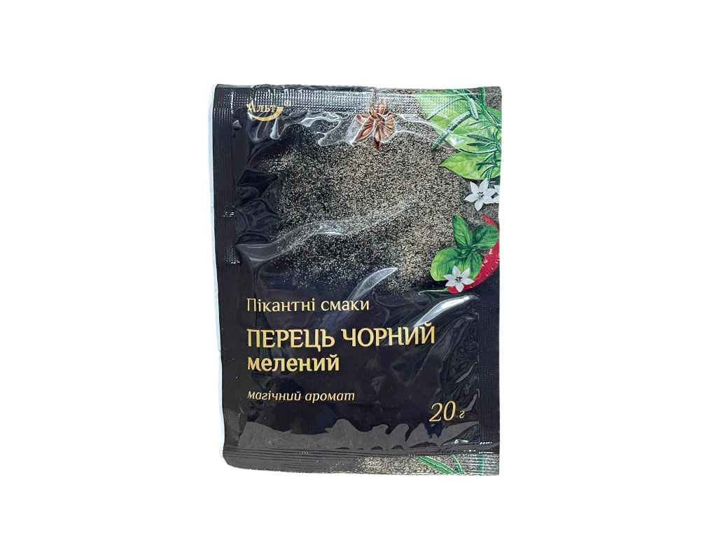 Перец черный молотый 20г ТМАЛЬТ Перец черный молотый 20г ТМАЛЬТ