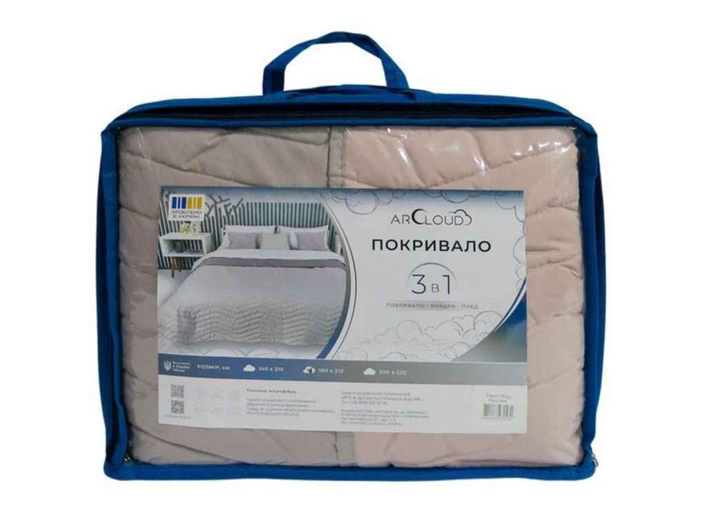 Покривало 180*210 Peach WhipPorpoise ZIGZAG BIG сумка ТМ ARCLOUD Покривало 180*210 Peach WhipPorpoise ZIGZAG BIG сумка ТМ ARCLOUD