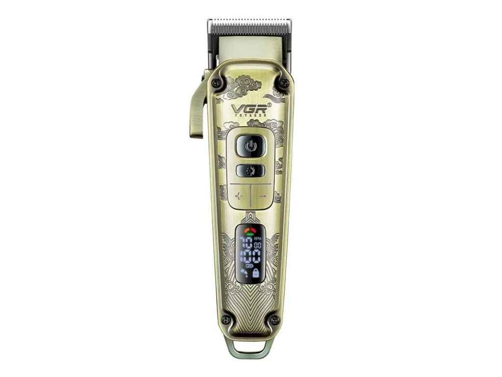 Машинка для підстригання 5Вт акумулятор (clipper) V-005, 8 насадок, LED дисплей ТМ VGR Машинка для підстригання 5Вт акумулятор (clipper) V-005, 8 насадок, LED дисплей ТМ VGR