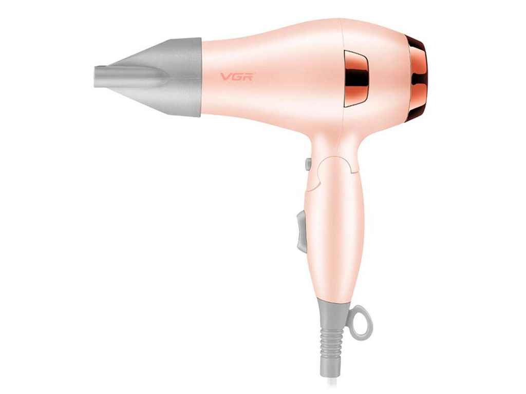 Фен 1000Вт складаний V-432 PINK, 3 рівні обдуву, низький рівень шуму ТМ VGR Фен 1000Вт складаний V-432 PINK, 3 рівні обдуву, низький рівень шуму ТМ VGR