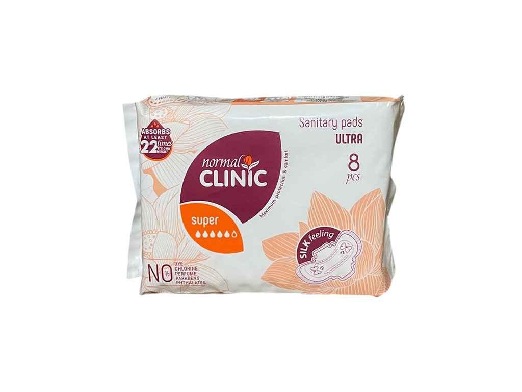 Прокладки гігієнічні 8 шт 5 кр. (Ultra silkdry) ТМ NORMAL CLINIQUE Прокладки гігієнічні 8 шт 5 кр. (Ultra silkdry) ТМ NORMAL CLINIQUE