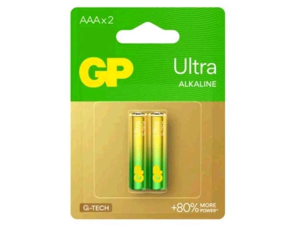 Батарейка щелочная LR03/AAA Ultra Alkaline 1.5V 24AUHM-2UE2 2шт (блистер) ТМ GP Батарейка щелочная LR03/AAA Ultra Alkaline 1.5V 24AUHM-2UE2 2шт (блистер) ТМ GP