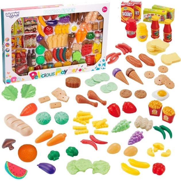 Детский набор продуктов "Food play set" XG120-1, 120 элементов Детский набор продуктов "Food play set" XG120-1, 120 элементов