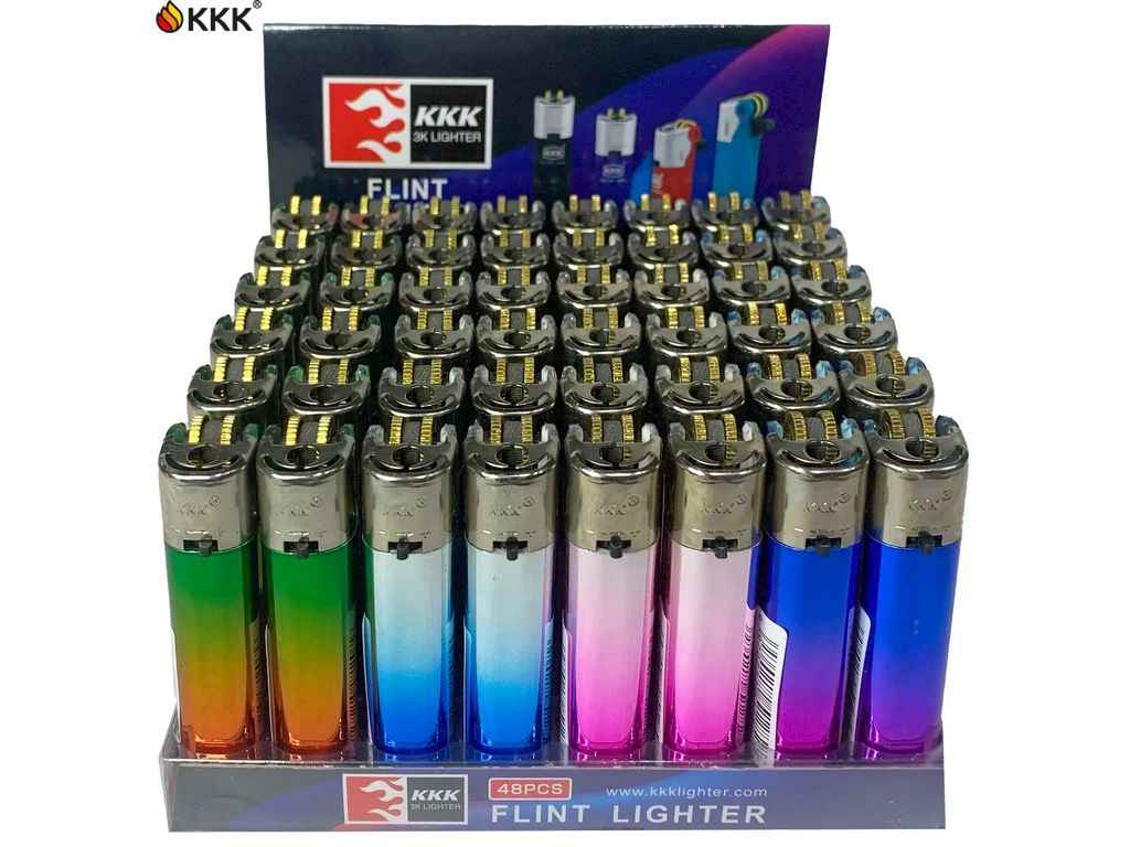 Зажигалка 170-2 KKK кремниевая, ассорти ТМ SunOPT Зажигалка 170-2 KKK кремниевая, ассорти ТМ SunOPT
