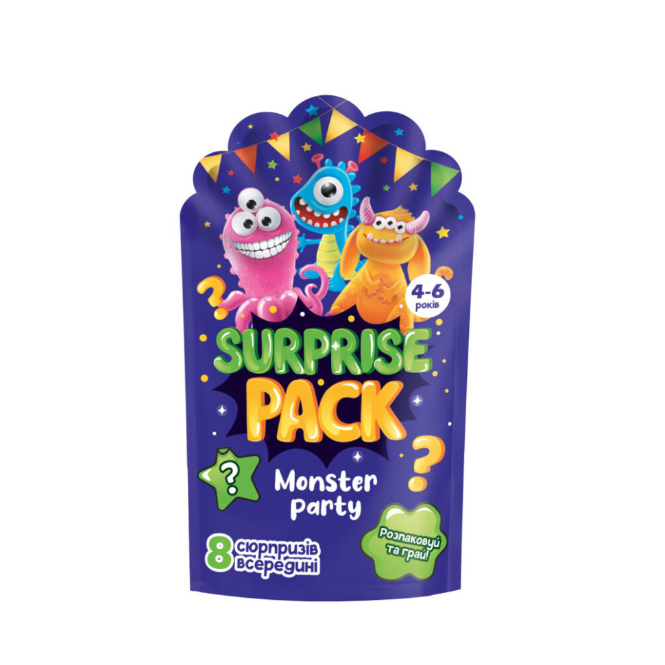 Набір сюрпризів Surprise pack "Monster party" Vladi Toys VT8080-03 Укр Набір сюрпризів Surprise pack "Monster party" Vladi Toys VT8080-03 Укр
