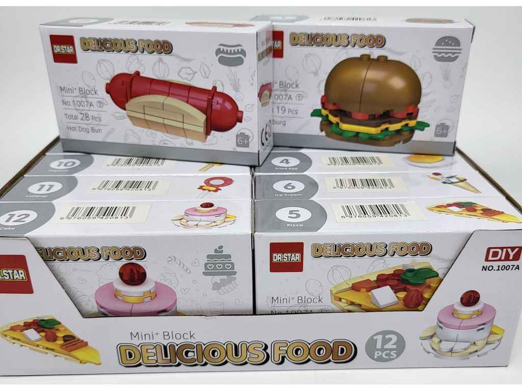 Конструктор Delicious food микс, 17-30 дет. SD33297 ТМ КИТАЙ Конструктор Delicious food микс, 17-30 дет. SD33297 ТМ КИТАЙ