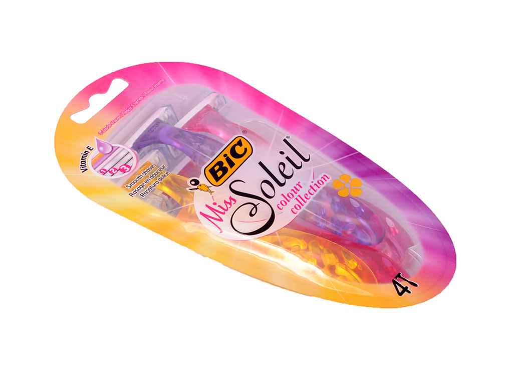 Однораз. станок BIC 3 miss soleil для бритья (4 шт. в уп.) ТМ BIC Однораз. станок BIC 3 miss soleil для бритья (4 шт. в уп.) ТМ BIC