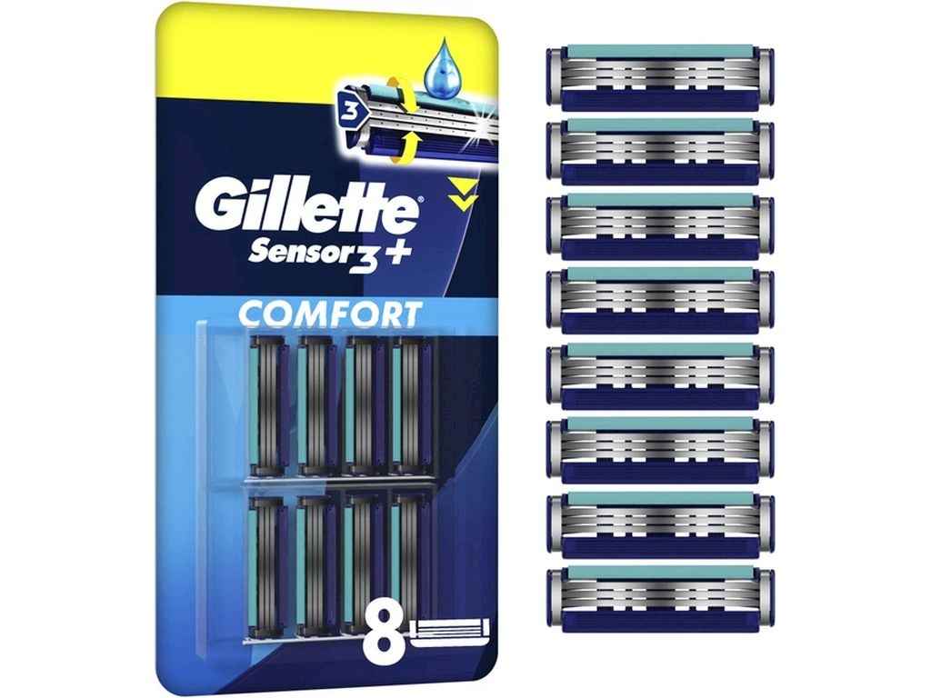 Картридж 12шт для гоління (леза) чоловічі Sensor ТМ GILLETTE Картридж 12шт для гоління (леза) чоловічі Sensor ТМ GILLETTE