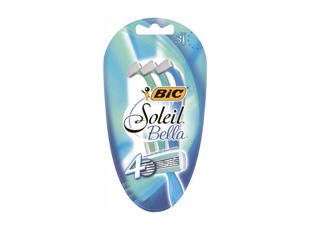 Однор. станок BIC 4 Soleil Bella для гоління (3шт.в бл.) ТМ BIC Однор. станок BIC 4 Soleil Bella для гоління (3шт.в бл.) ТМ BIC