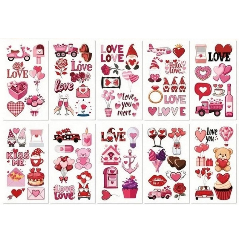 Набор временных тату "Цветные мини №2" color-tattoo-mini-set-2-30-F30, 30 штук, размер 9,5 х 9,5 см Набор временных тату "Цветные мини №2" color-tattoo-mini-set-2-30-F30, 30 штук, размер 9,5 х 9,5 см