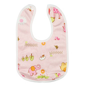 Детский слюнявчик тканевый MGZ-0600(Pink) на кнопке. Изображение №3