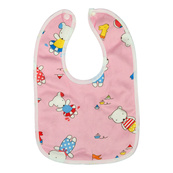 Детский слюнявчик тканевый MGZ-0600(Pink) на кнопке. Изображение №6