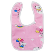 Детский слюнявчик тканевый MGZ-0600(Pink) на кнопке. Изображение №8