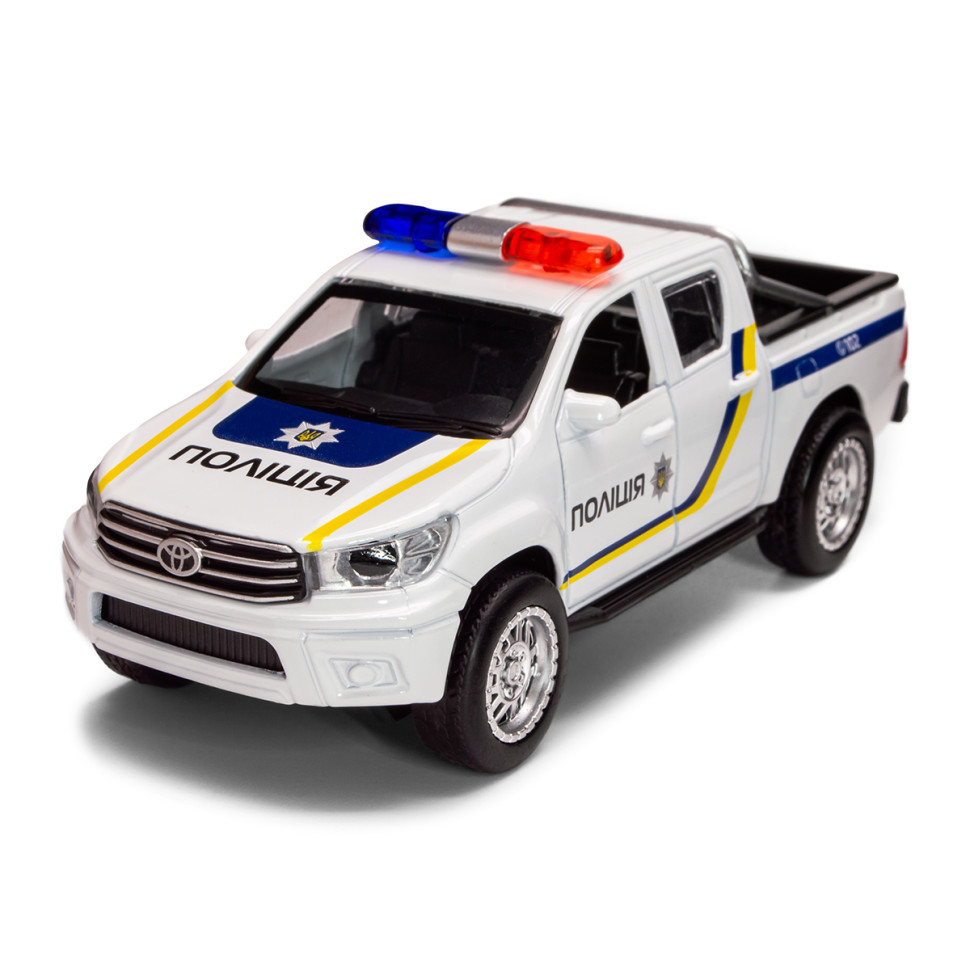 Детская автомодель Toyota Hilux Police TechnoDrive KM250426 масштаб 1:32 Детская автомодель Toyota Hilux Police TechnoDrive KM250426 масштаб 1:32