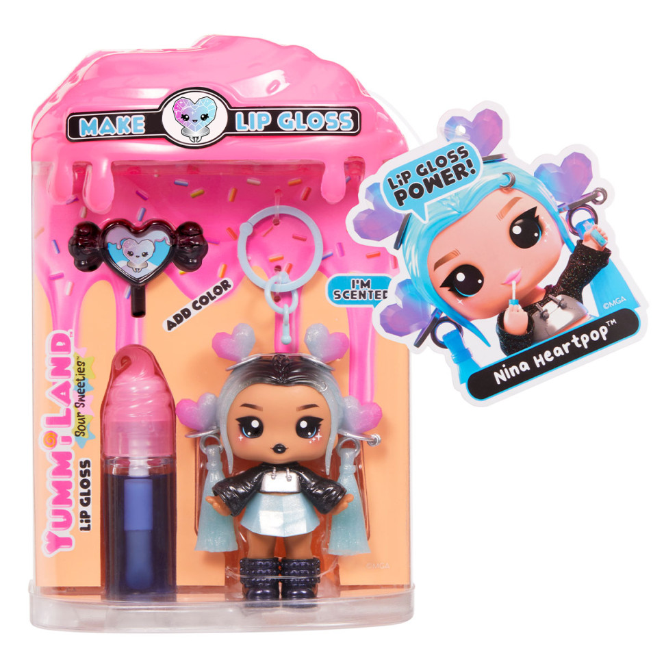Игровой набор с куклой и блеском для губ Нини Хартпоп Yummiland 545866 Игровой набор с куклой и блеском для губ Нини Хартпоп Yummiland 545866