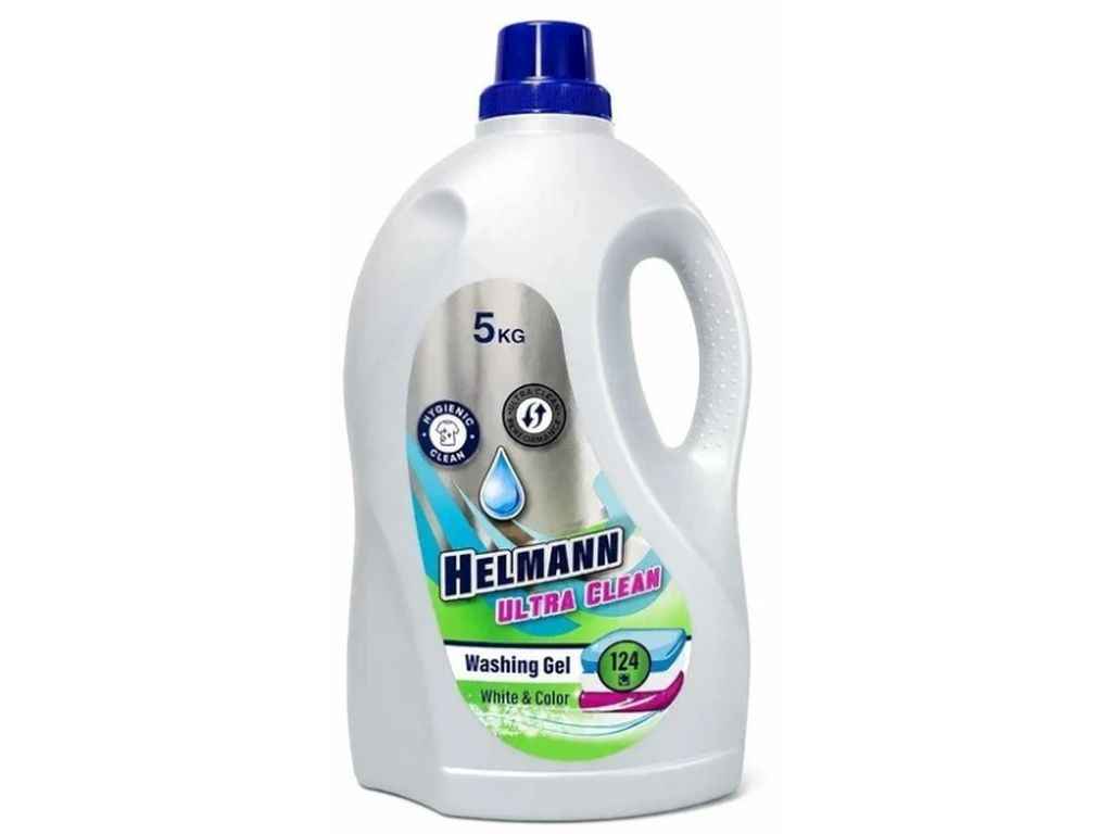 Гель для прання 5л Ultra Clean для Кольорового та Білого ТМ HELMANN Гель для прання 5л Ultra Clean для Кольорового та Білого ТМ HELMANN