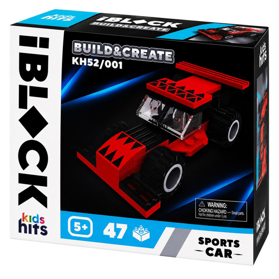 Дитячий конструктор IBLOCK JUNIOR KH52/001(Red) 47 деталей Дитячий конструктор IBLOCK JUNIOR KH52/001(Red) 47 деталей