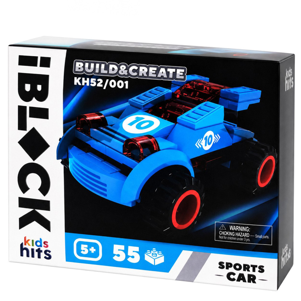 Детский конструктор IBLOCK JUNIOR KH52/001(Blue) 55 деталей Детский конструктор IBLOCK JUNIOR KH52/001(Blue) 55 деталей