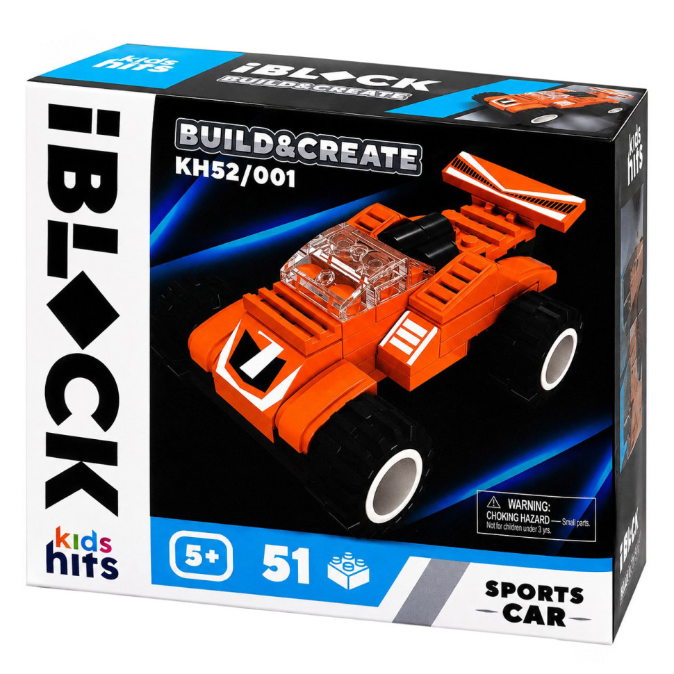 Детский конструктор IBLOCK JUNIOR KH52/001(Orange) 51 деталь Детский конструктор IBLOCK JUNIOR KH52/001(Orange) 51 деталь