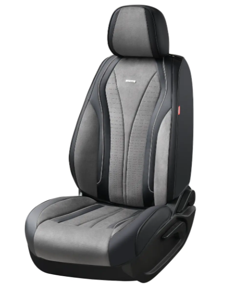 Чохли - Накидки сидіння Алькантара 5D"MONZA" комплект, сірий Elegant 700163 Чохли - Накидки сидіння Алькантара 5D"MONZA" комплект, сірий Elegant 700163