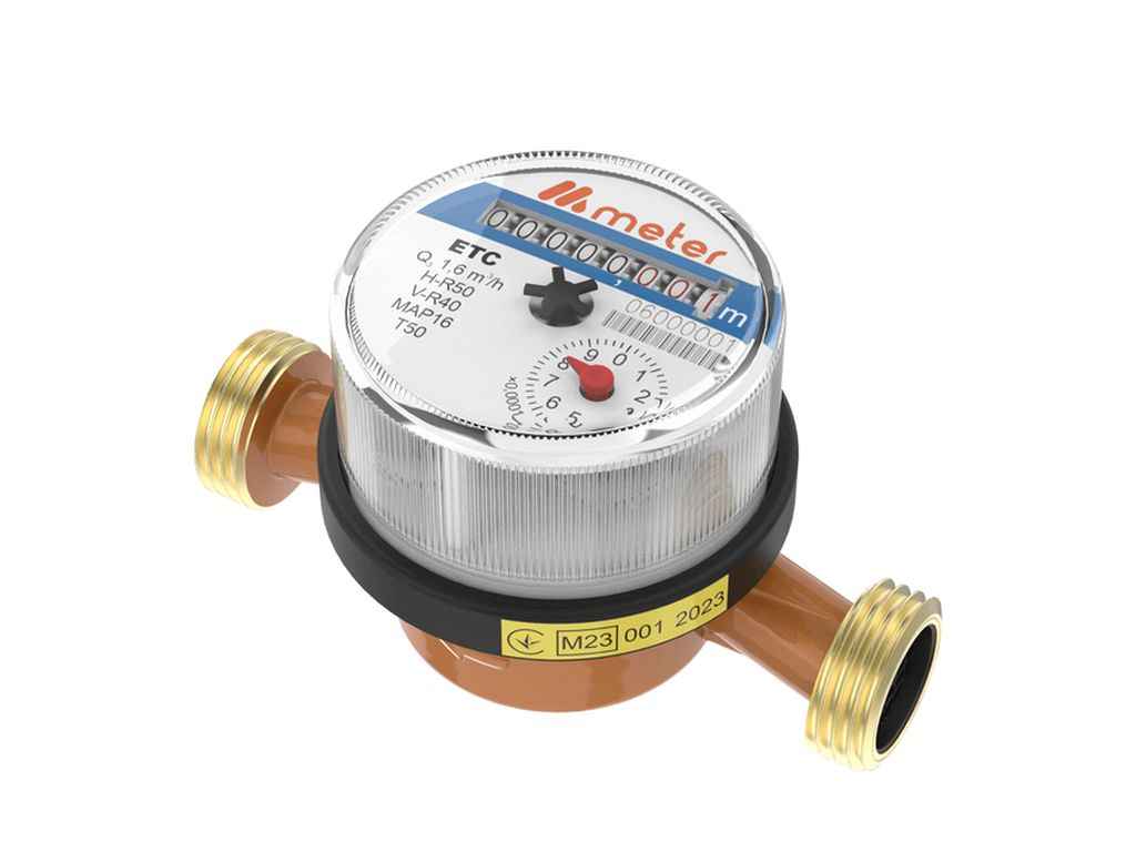 Лічильник 3/4 холодної води ETC 15-110 1,6 H-R50 V-R40 ТМ METER Лічильник 3/4 холодної води ETC 15-110 1,6 H-R50 V-R40 ТМ METER