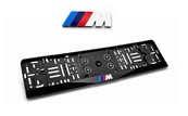 Рамка номера антихром ///M "защелка" 3D надпись акрилова PREMIUM. Изображение №2