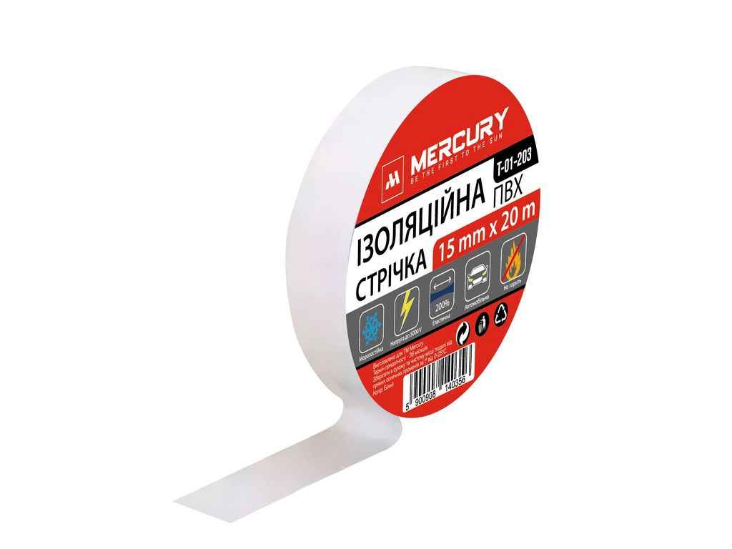 Ізоляція біла L=20м T-01-203 ТМ Mercury Ізоляція біла L=20м T-01-203 ТМ Mercury