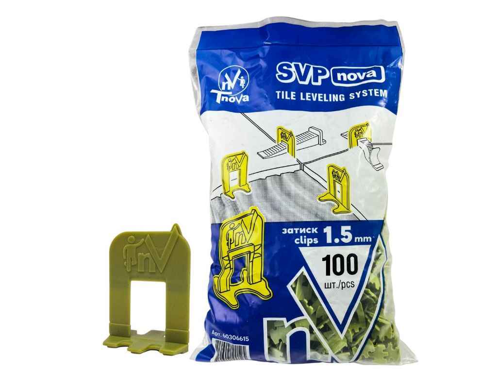 Основа 1,5мм 100шт СВП Зажим SVP ТМ T-Nova Основа 1,5мм 100шт СВП Зажим SVP ТМ T-Nova
