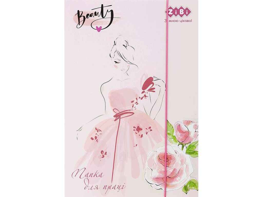 Папка для работы BEAUTY на резинках А4 (300х212х28мм) ZB.14930 ТМ ZiBi Папка для работы BEAUTY на резинках А4 (300х212х28мм) ZB.14930 ТМ ZiBi