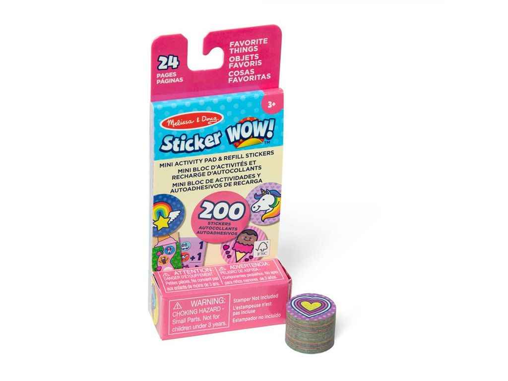 Блокнот мини и запасные наклейки для штампа Melissa Doug «Любимые вещи» Sticker WOW SM93208/6075134 ТМSPIN MASTER Блокнот мини и запасные наклейки для штампа Melissa Doug «Любимые вещи» Sticker WOW SM93208/6075134 ТМSPIN MASTER