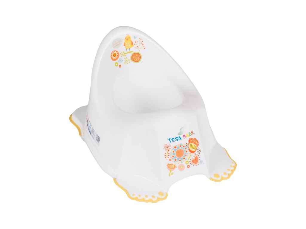 Горщик дитячий білий Фольк без музики (FL-001-103, white) ТМ TEGA Горщик дитячий білий Фольк без музики (FL-001-103, white) ТМ TEGA