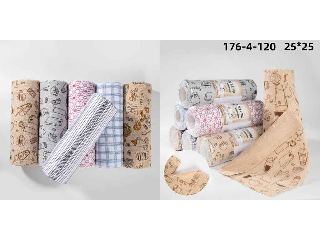 Рулон полотенец 25*25 арт.176-3 ТМ КОЛОКО Рулон полотенец 25*25 арт.176-3 ТМ КОЛОКО