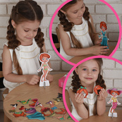 Набор магнитов Magdum "Кукла с одеждой New look" ML4031-14 EN. Изображение №9