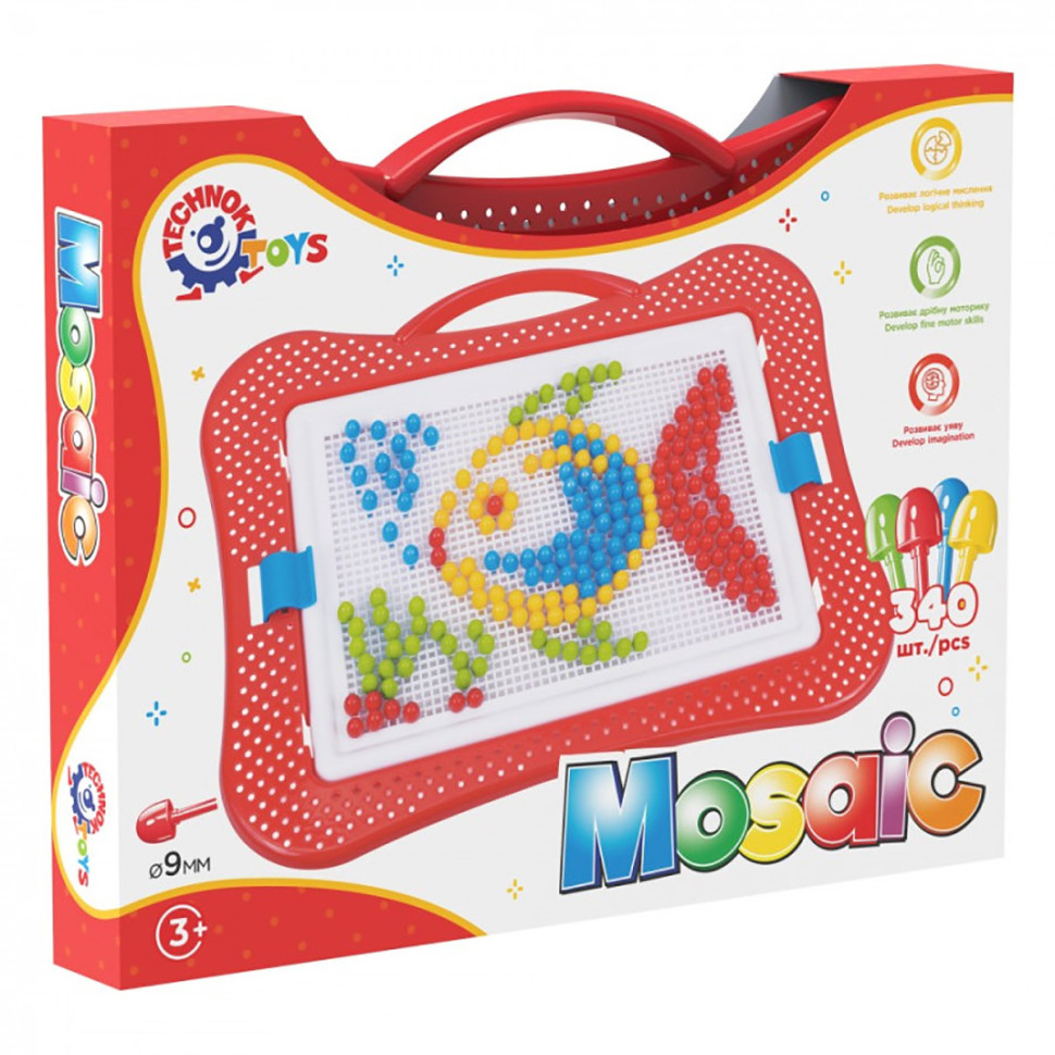 Игрушка "Мозаика 4 ТехноК", арт.3367TXK, 340 фишек Игрушка "Мозаика 4 ТехноК", арт.3367TXK, 340 фишек
