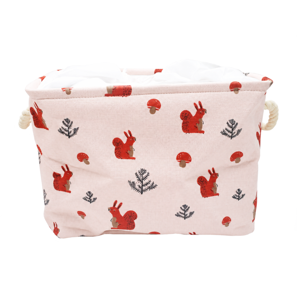 Кошик з бавовни Bambi CLR619 кошик 35-25-26см Білка Кошик з бавовни Bambi CLR619 кошик 35-25-26см Білка
