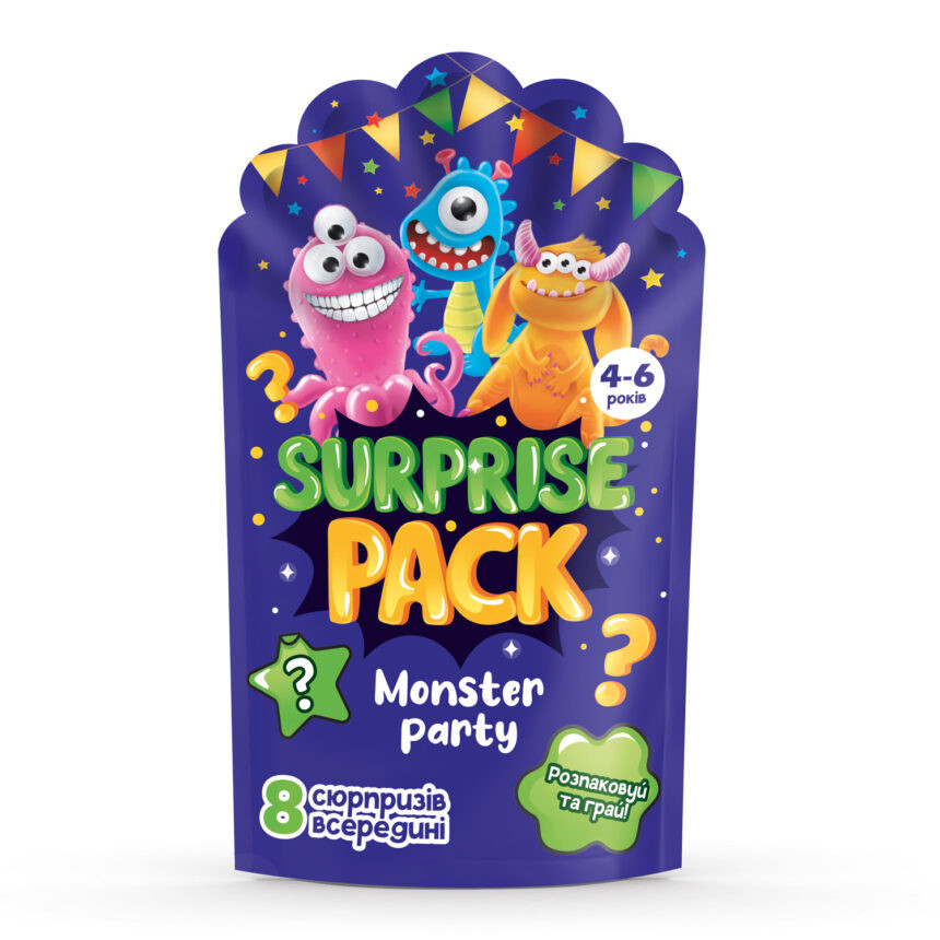 Набор сюрпризов Surprise pack "Monster party" Vladi Toys VT8080-03 Укр Набор сюрпризов Surprise pack "Monster party" Vladi Toys VT8080-03 Укр