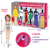 Настольная магнитная игра "Fashion story" ML4032-08 EN магнитная кукла, 27 магнитов. Изображение №4