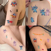 Набір тимчасових тату «Ліло та Стіч №2» lilo-stich-tattoo-2-1, 10 штук, розмір 12 х 7 см. Зображення №5 Набір тимчасових тату «Ліло та Стіч №2» lilo-stich-tattoo-2-1, 10 штук, розмір 12 х 7 см. Зображення №5