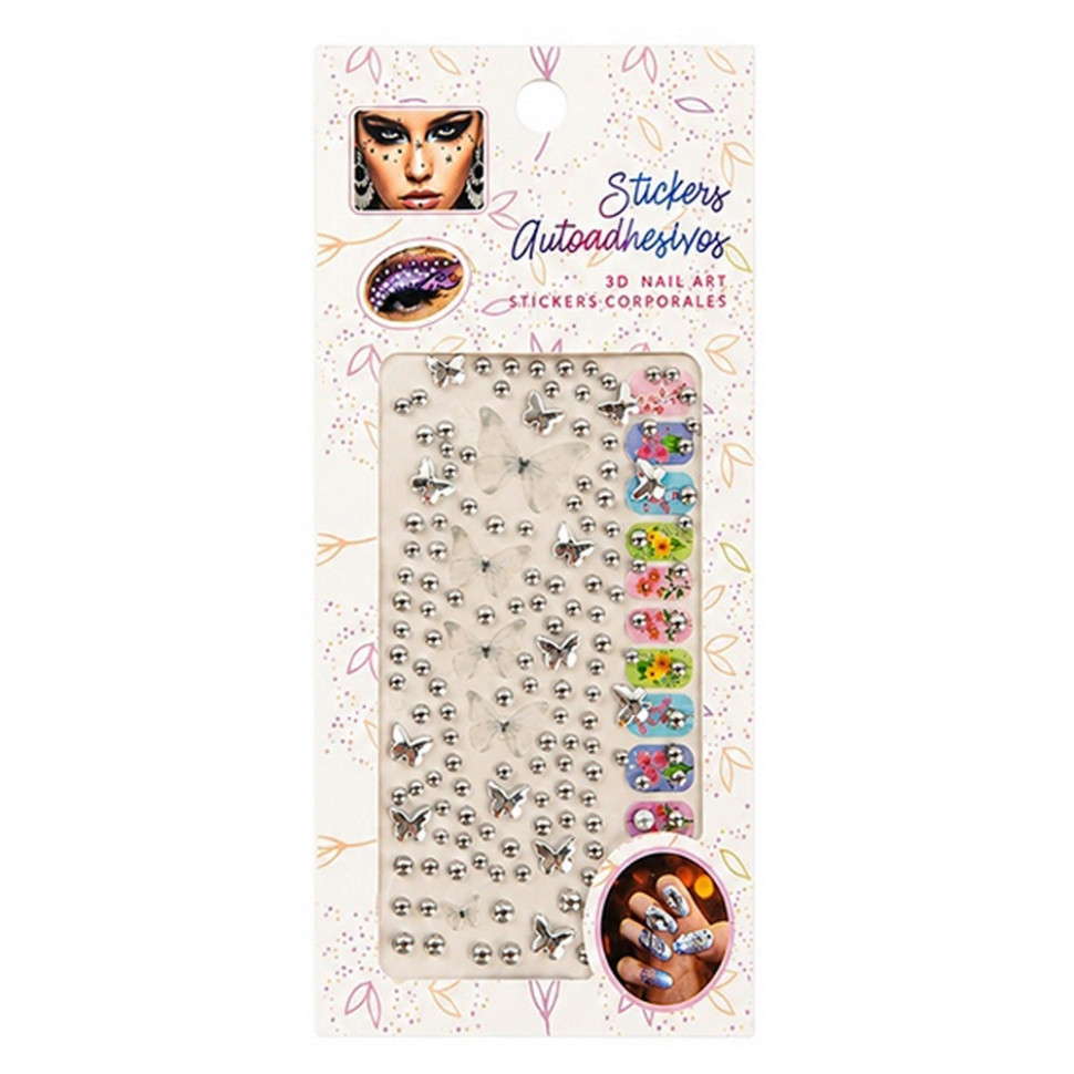 Декоративные наклейки XY-030(Silver) для маникюра и макияжа Декоративные наклейки XY-030(Silver) для маникюра и макияжа