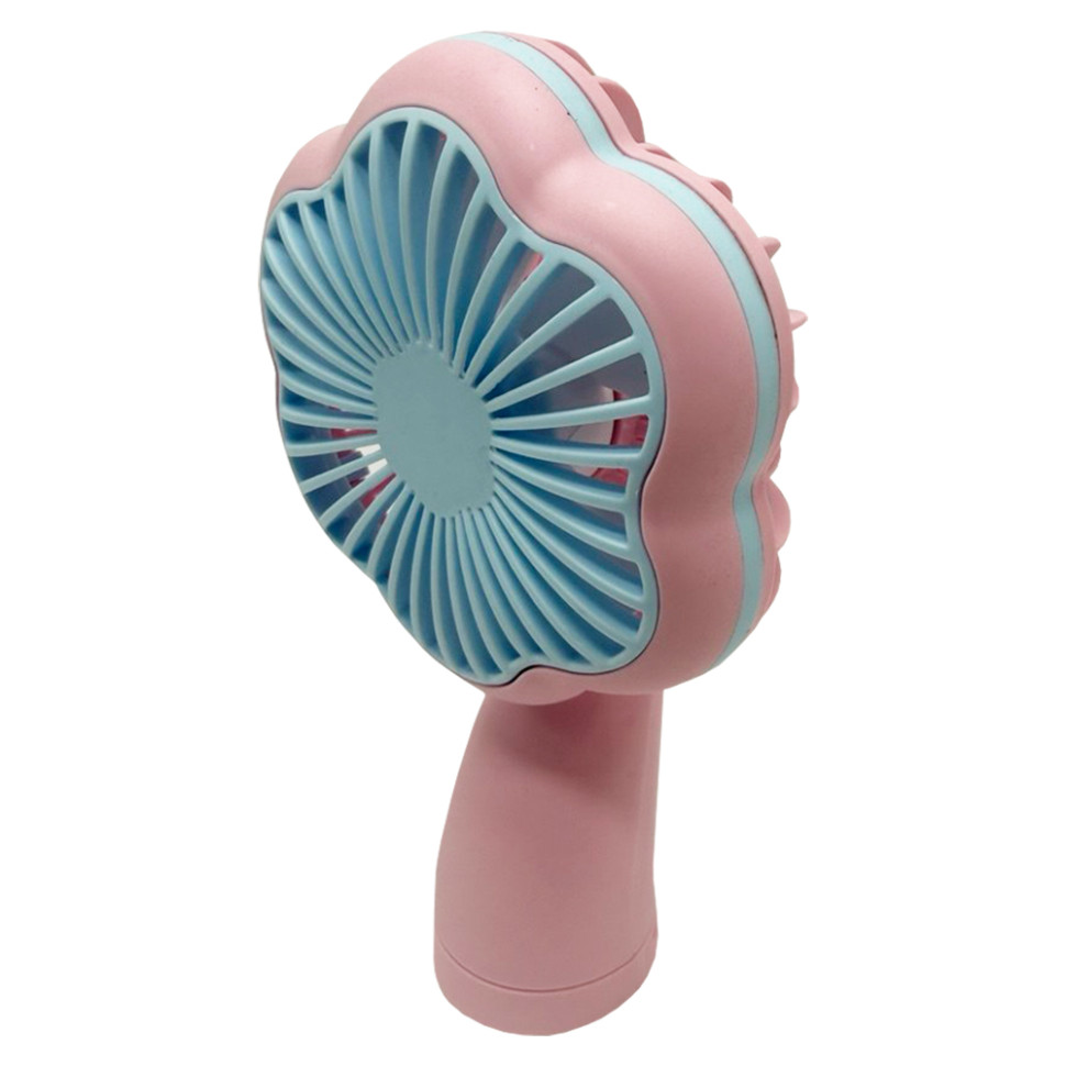 Портативный ручной вентилятор 2 в 1 MK 5612(Pink) 2 режима Портативный ручной вентилятор 2 в 1 MK 5612(Pink) 2 режима