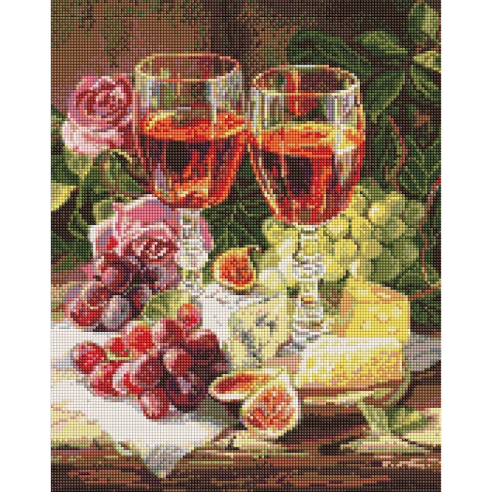 Алмазная мозаика "Натюрморт с инжиром и вином" ©art_selena_ua AMO20289, 40х50 см Алмазная мозаика "Натюрморт с инжиром и вином" ©art_selena_ua AMO20289, 40х50 см