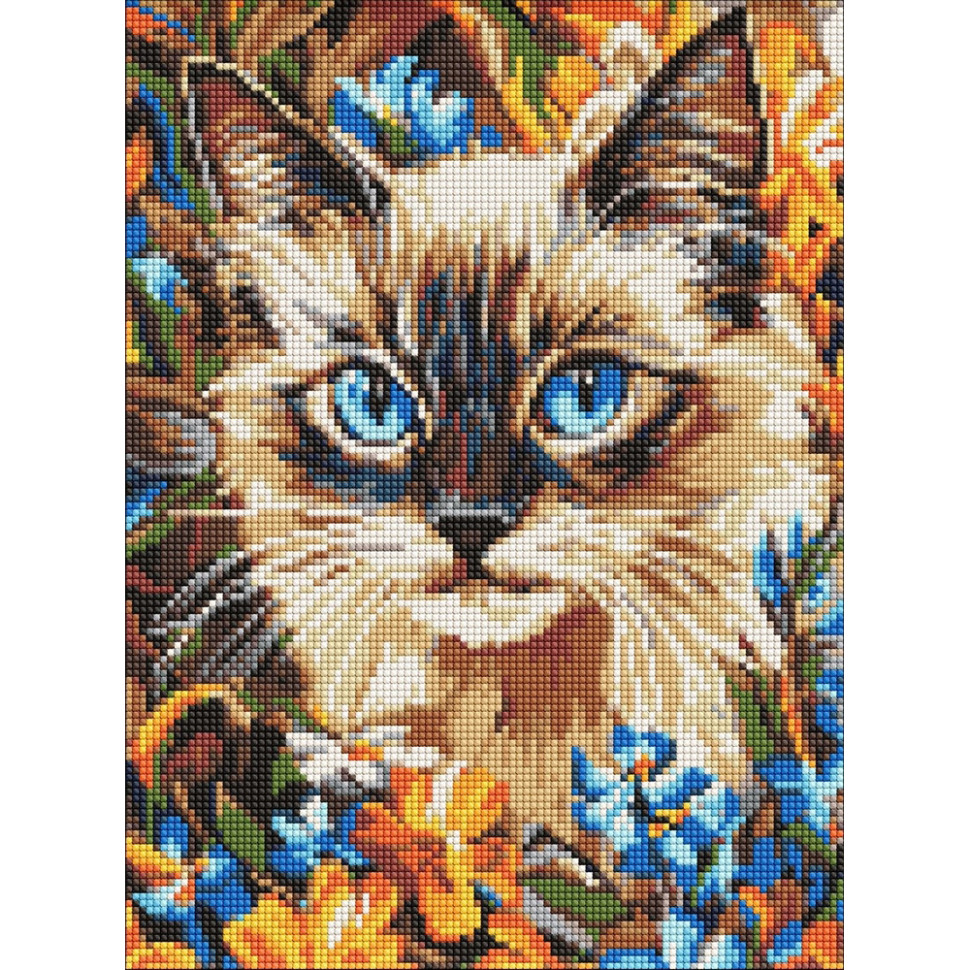 Алмазна мозаїка "Блакитноокий в квіточках" ©art_selena_ua AMO20435, 30х40 см Алмазна мозаїка "Блакитноокий в квіточках" ©art_selena_ua AMO20435, 30х40 см